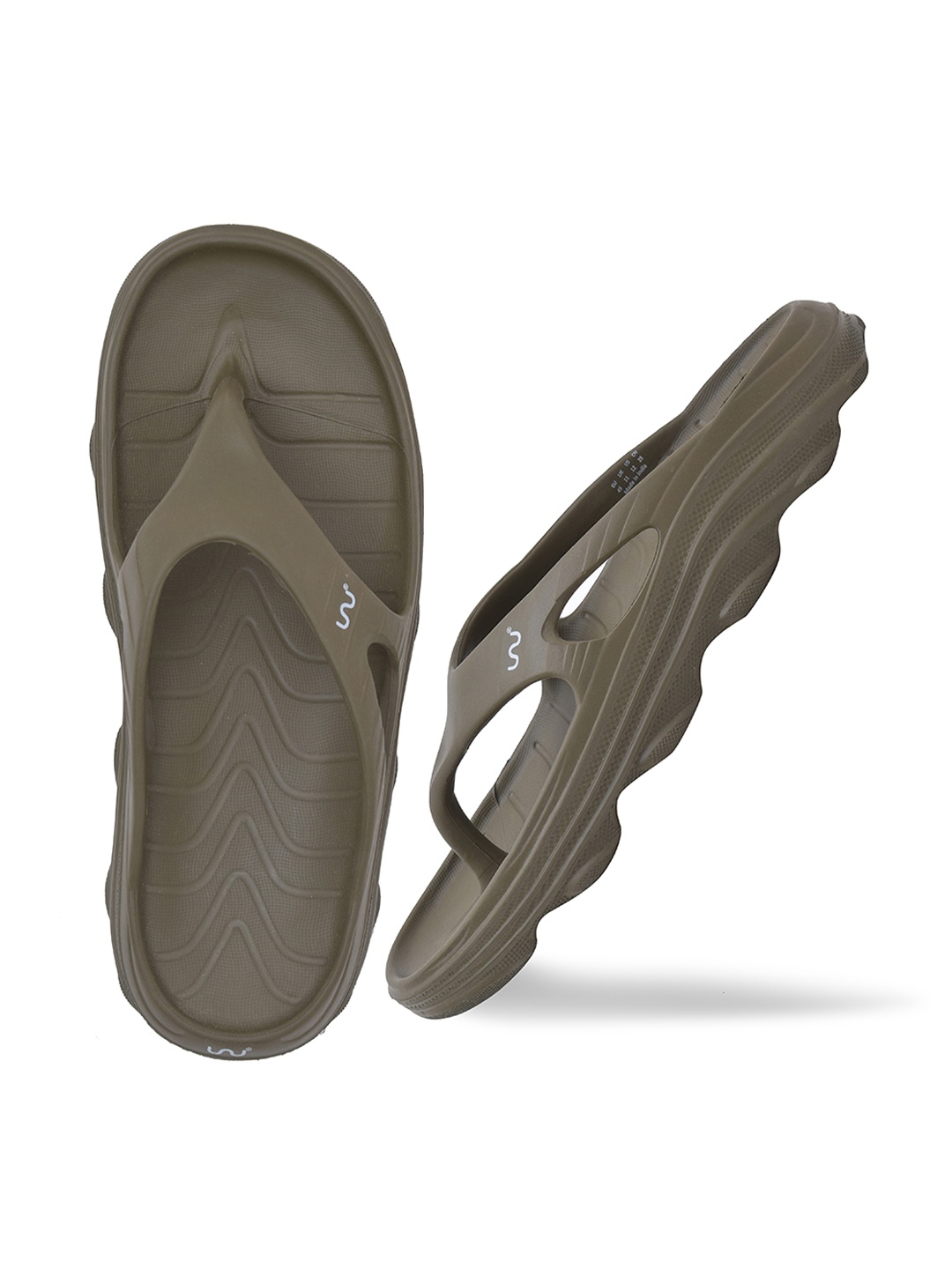 

Doubleu Men Olive Green EVA Thong Flip-Flops