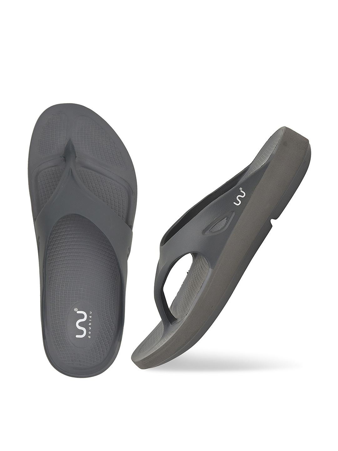 

Doubleu Men Grey EVA Thong Flip-Flops