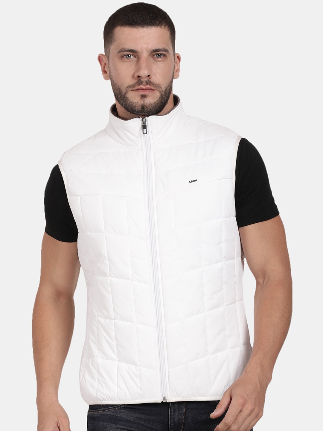 

t-base Men Windcheater Padded Jacket, White