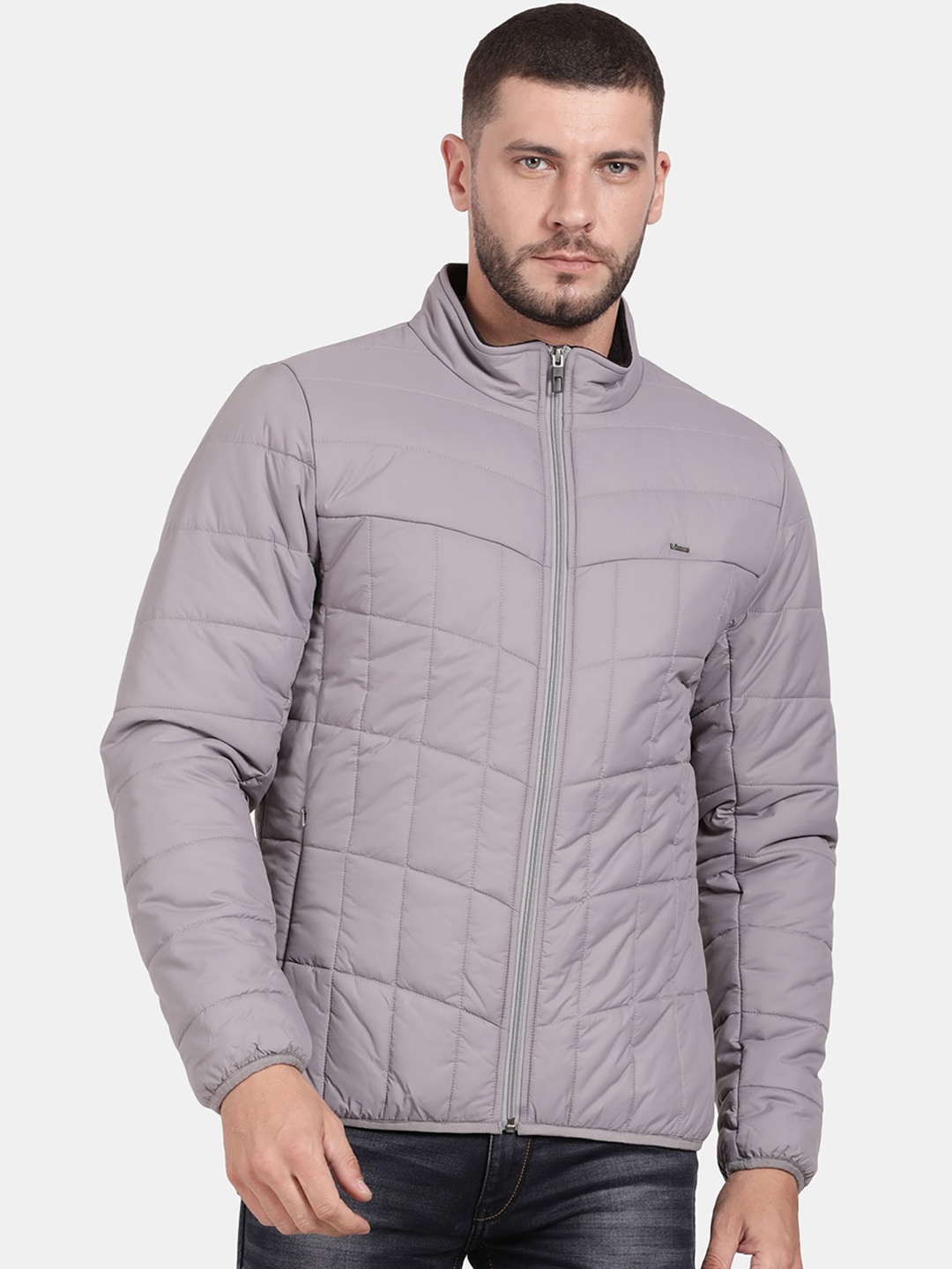 

t-base Men Windcheater Padded Jacket, Grey