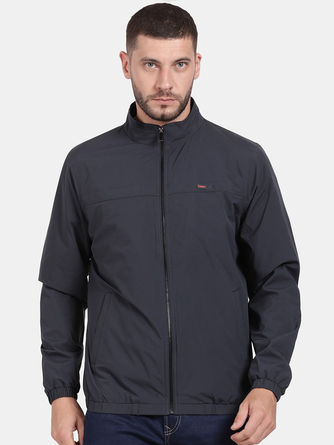 

t-base Men Windcheater Sporty Jacket, Navy blue
