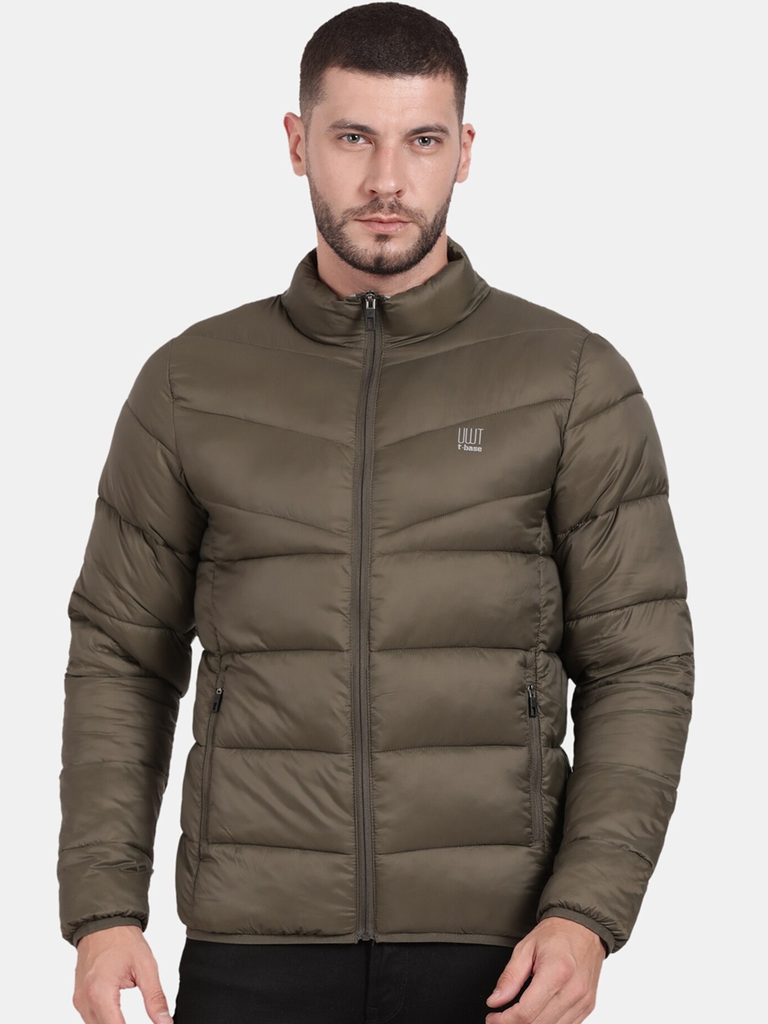 

t-base Men Windcheater Puffer Jacket, Olive