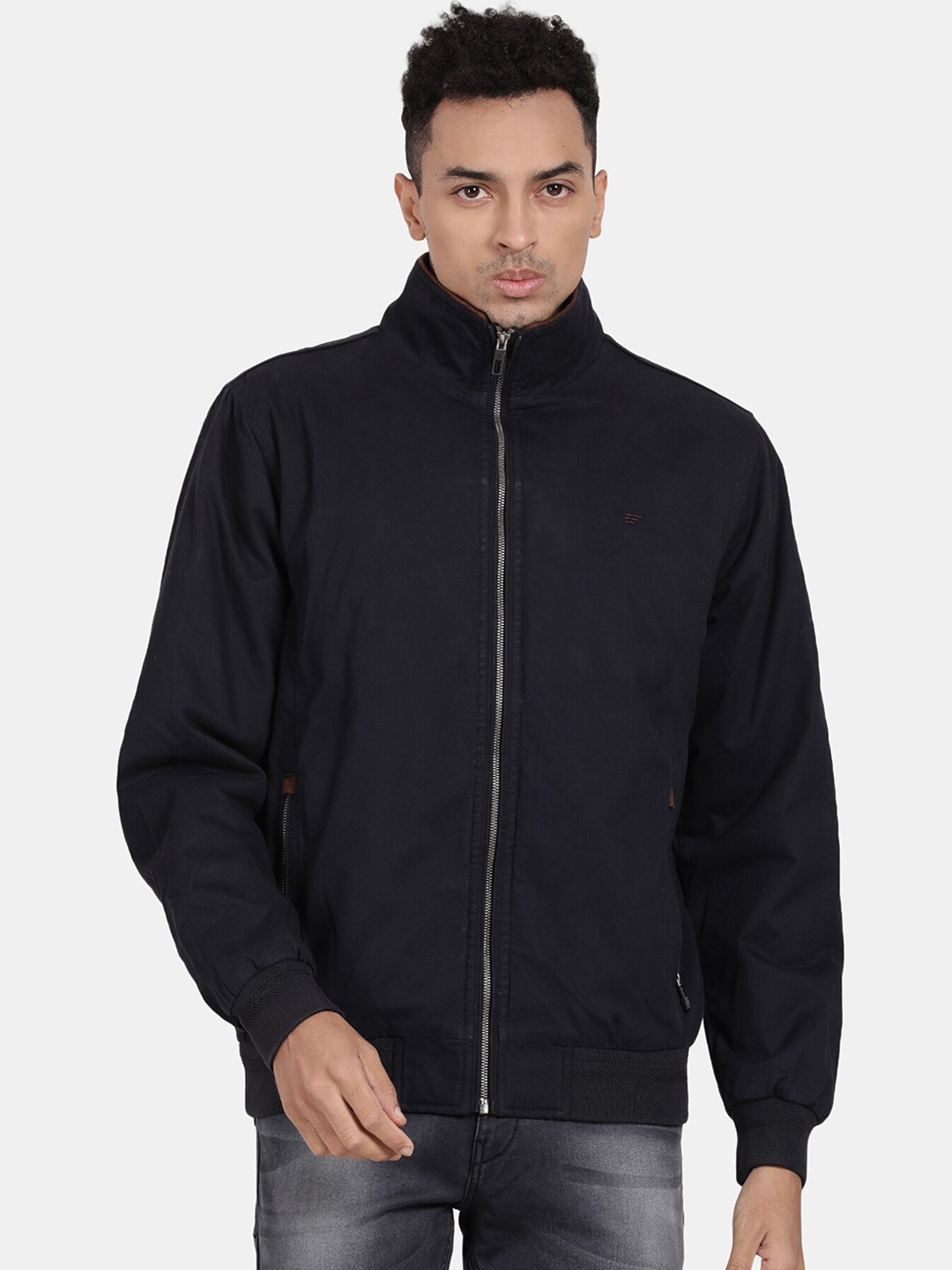 

t-base Men Windcheater Sporty Jacket, Navy blue