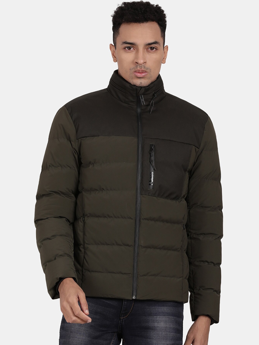 

t-base Men Windcheater Puffer Jacket, Olive