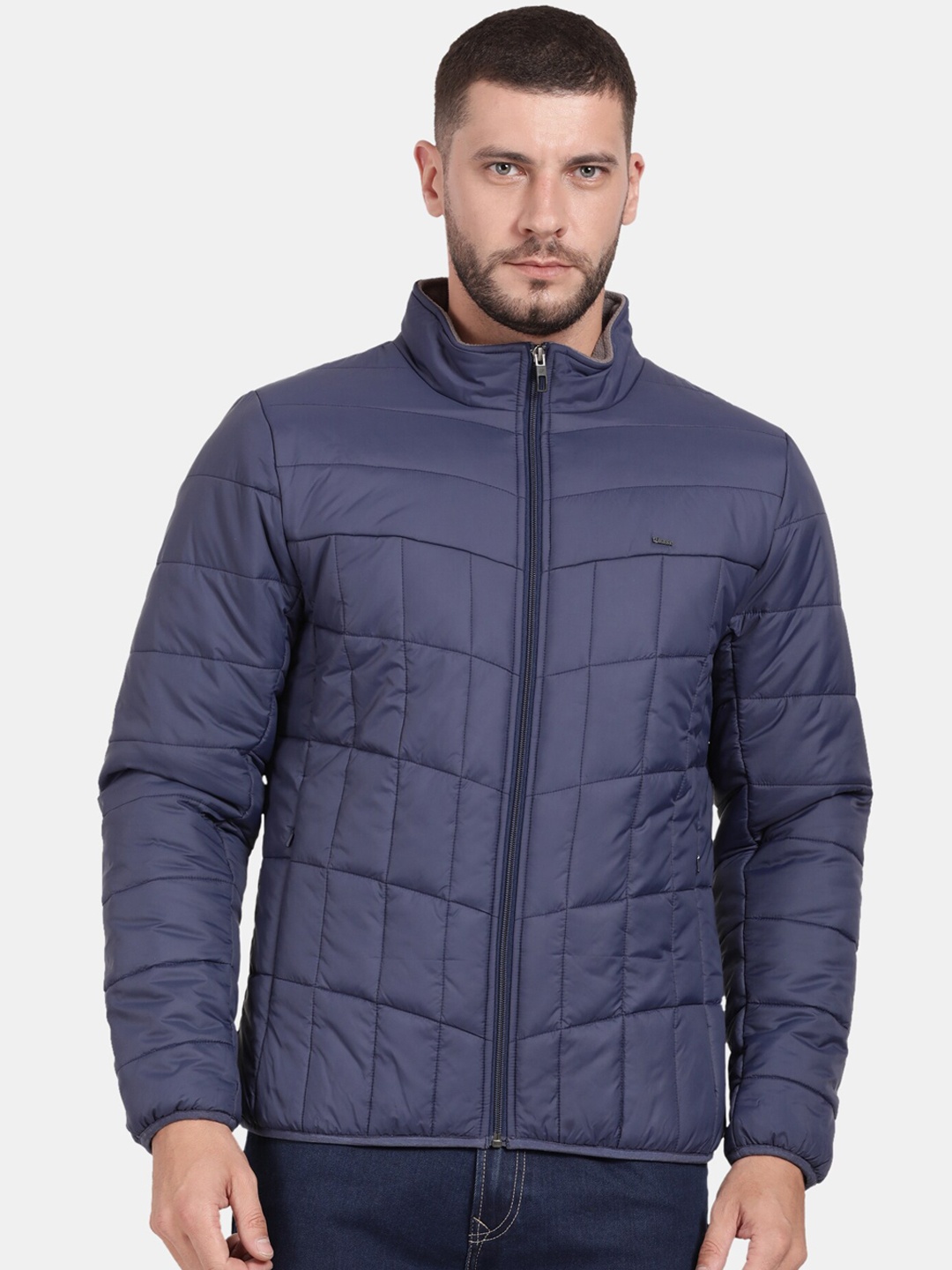 

t-base Men Windcheater Puffer Jacket, Blue