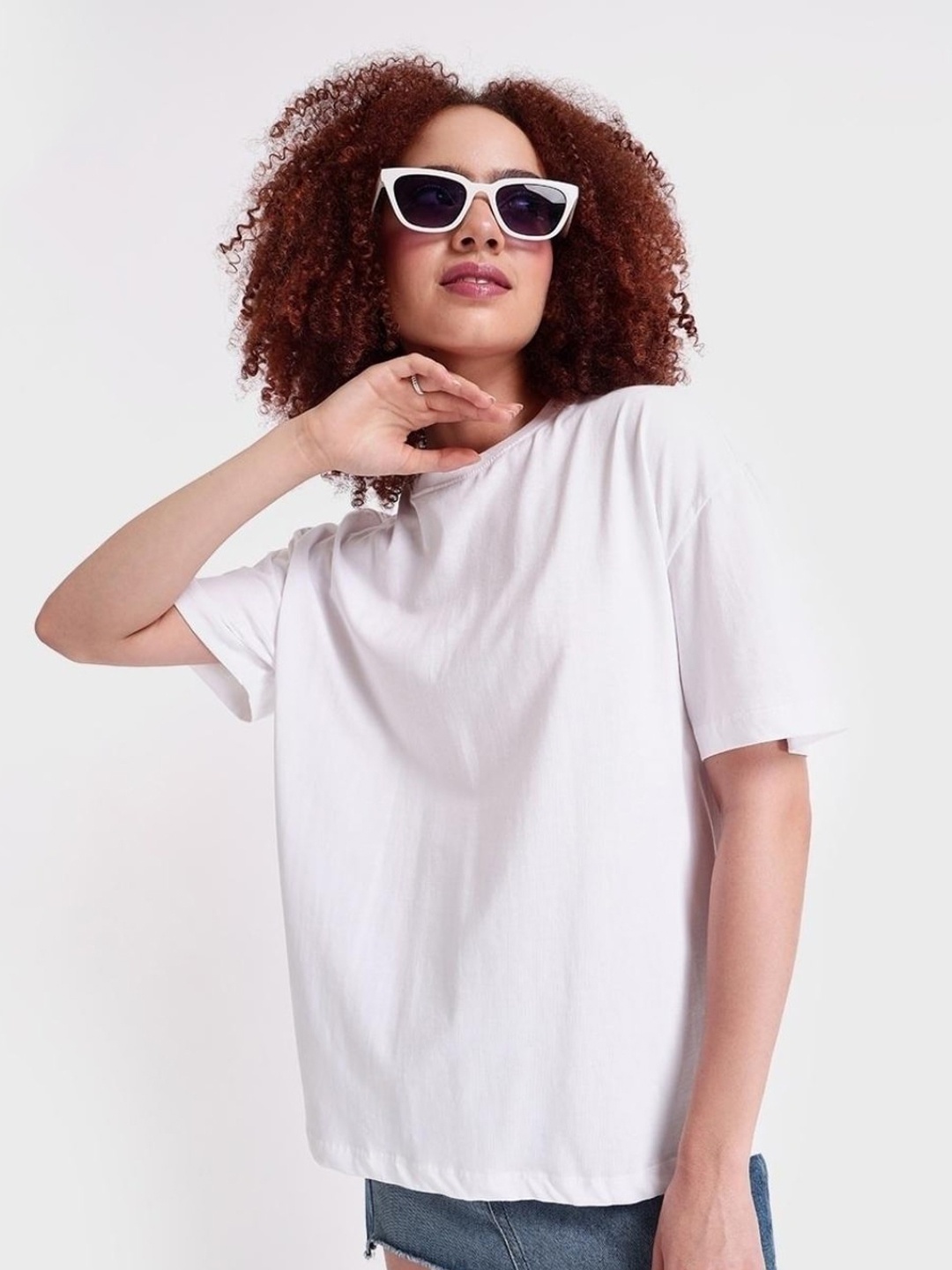 

Bewakoof Pack of 2 Women's White Oversized T-shirt