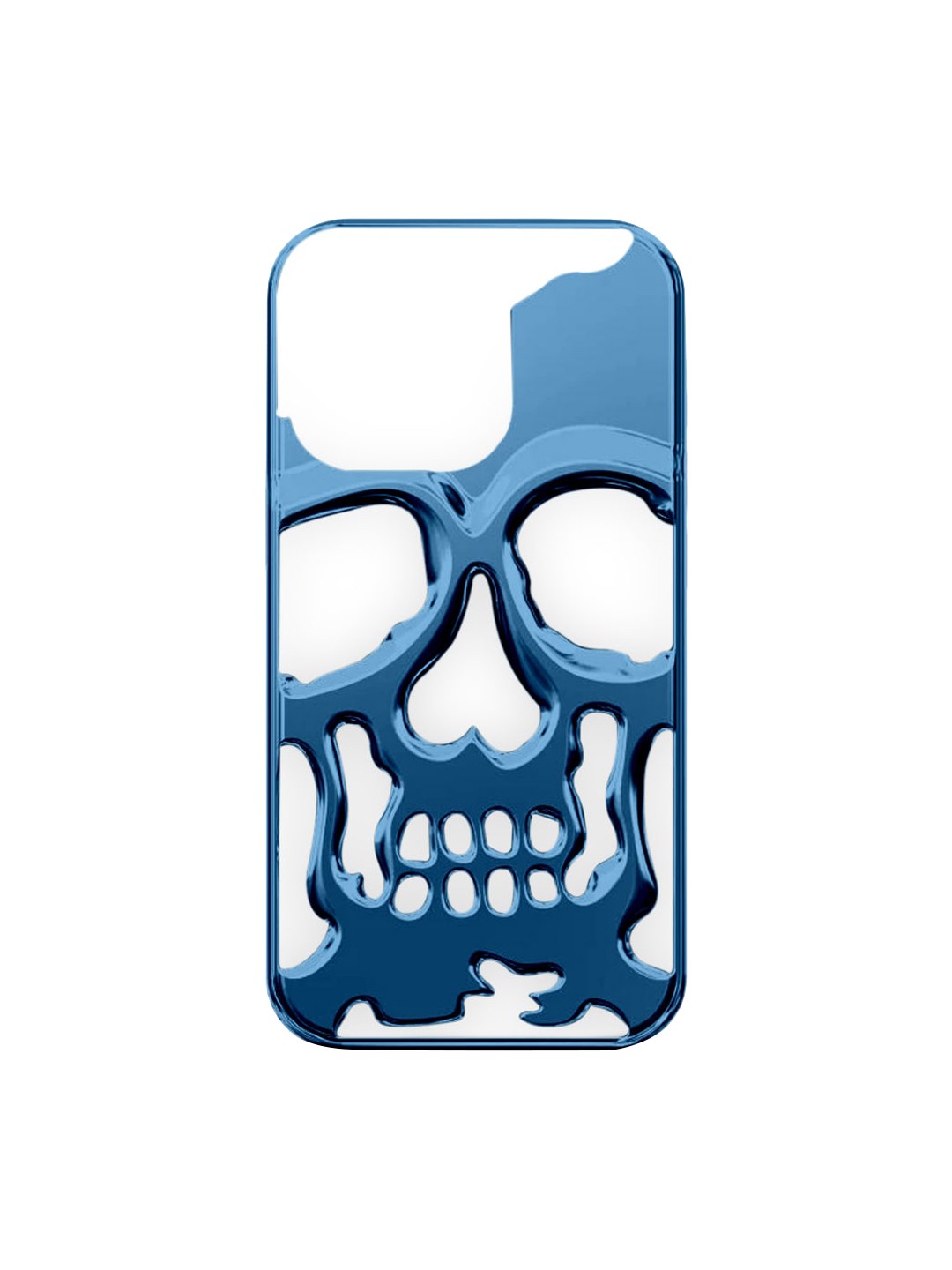 

TREEMODA Textured Silicone Apple iPhone14 Plus 3D Back Case, Blue
