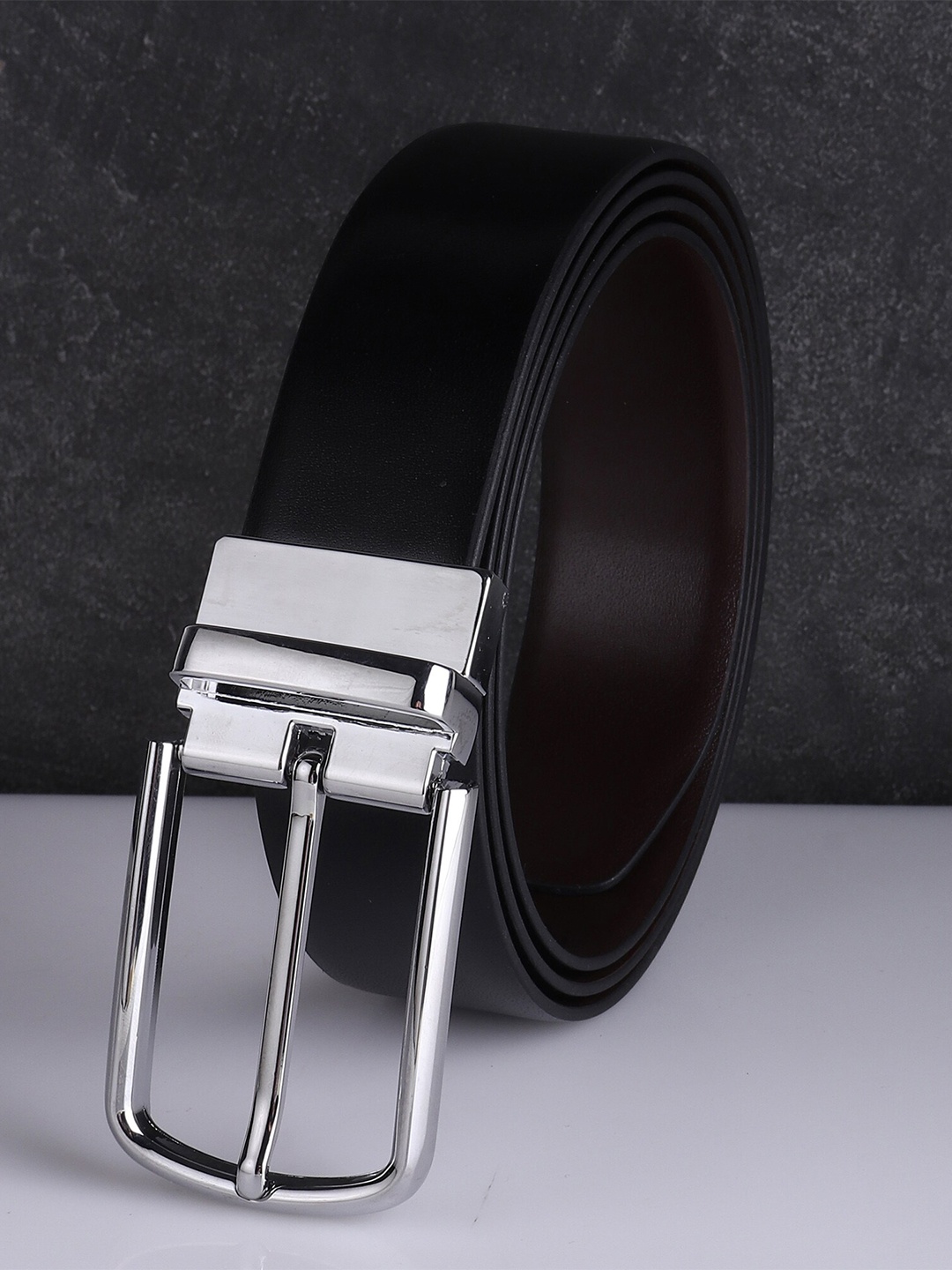 

Elite Crafts Men Leather Formal Belt, Black