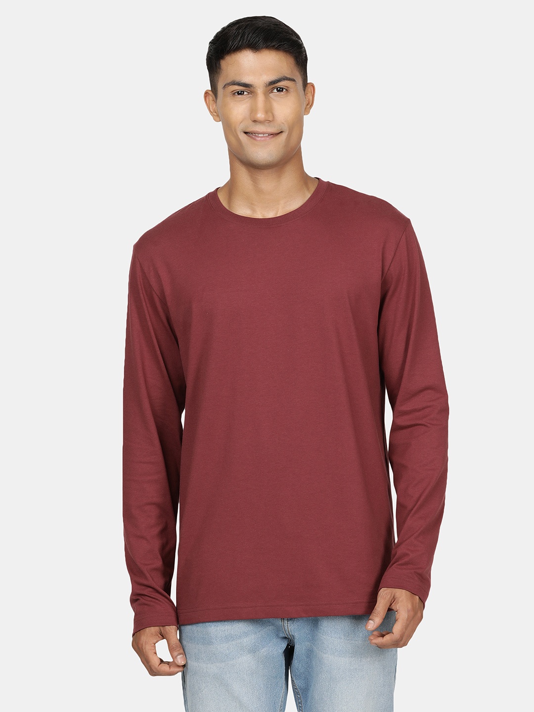 

Jockey Men Round Neck Cotton T-shirt, Red