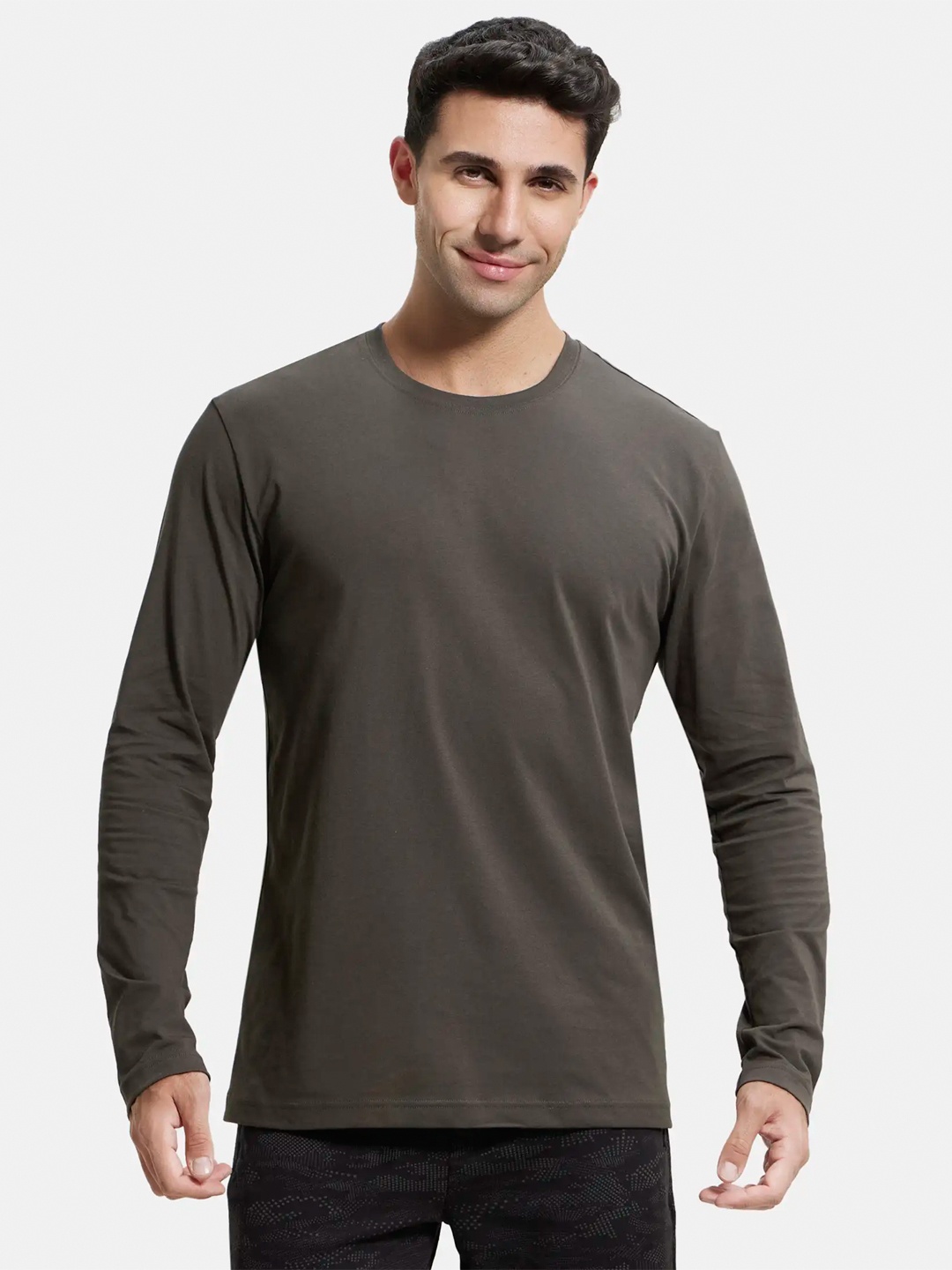 

Jockey Men Round Neck Cotton T-shirt, Olive