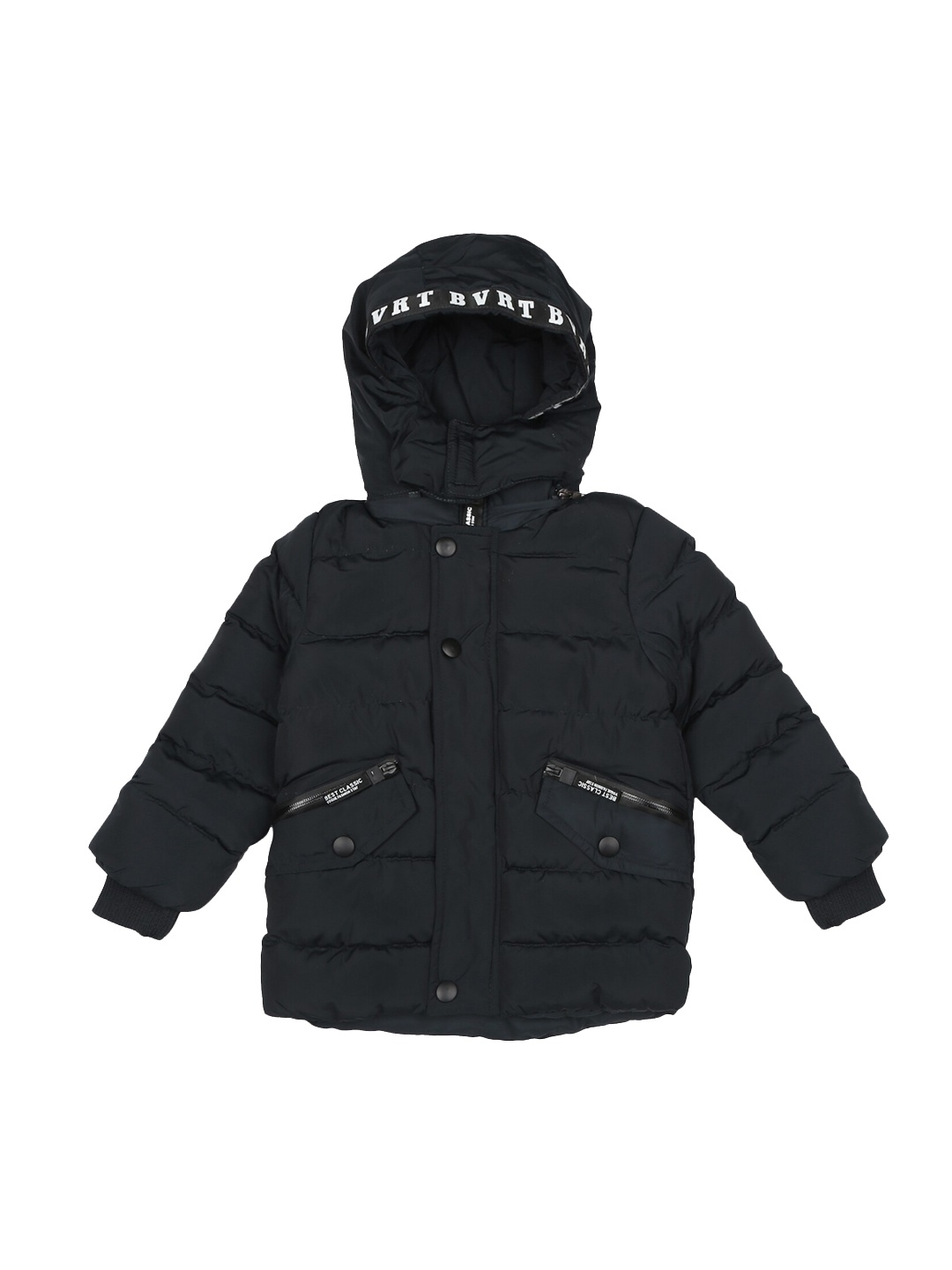 

mothercare Boys Black Longline Parka Jacket