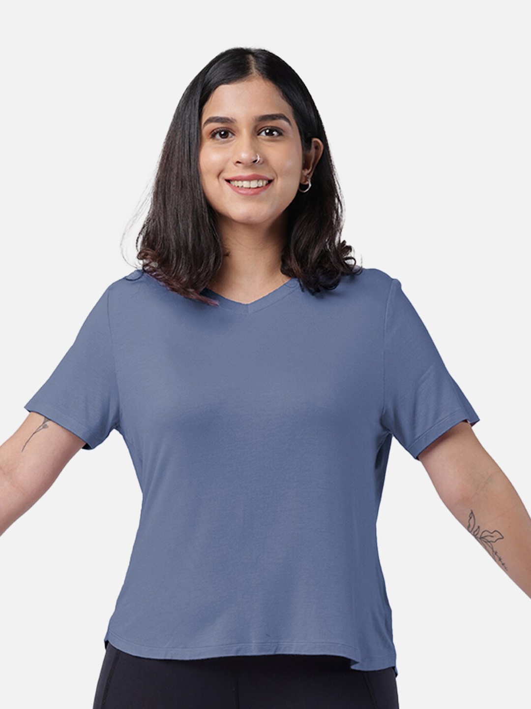 

Blissclub Fit Me Right Tee for Pear Shaped Bodies T-shirt, Blue