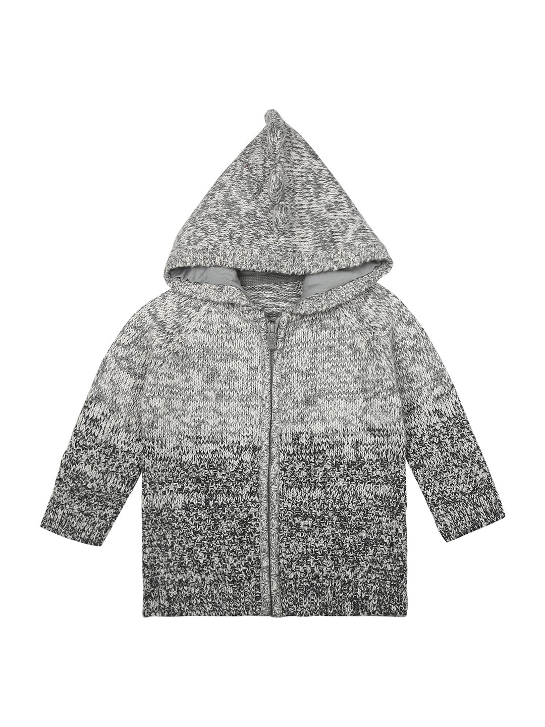 

mothercare Boys Self Design Cotton Sweatshirt, Grey