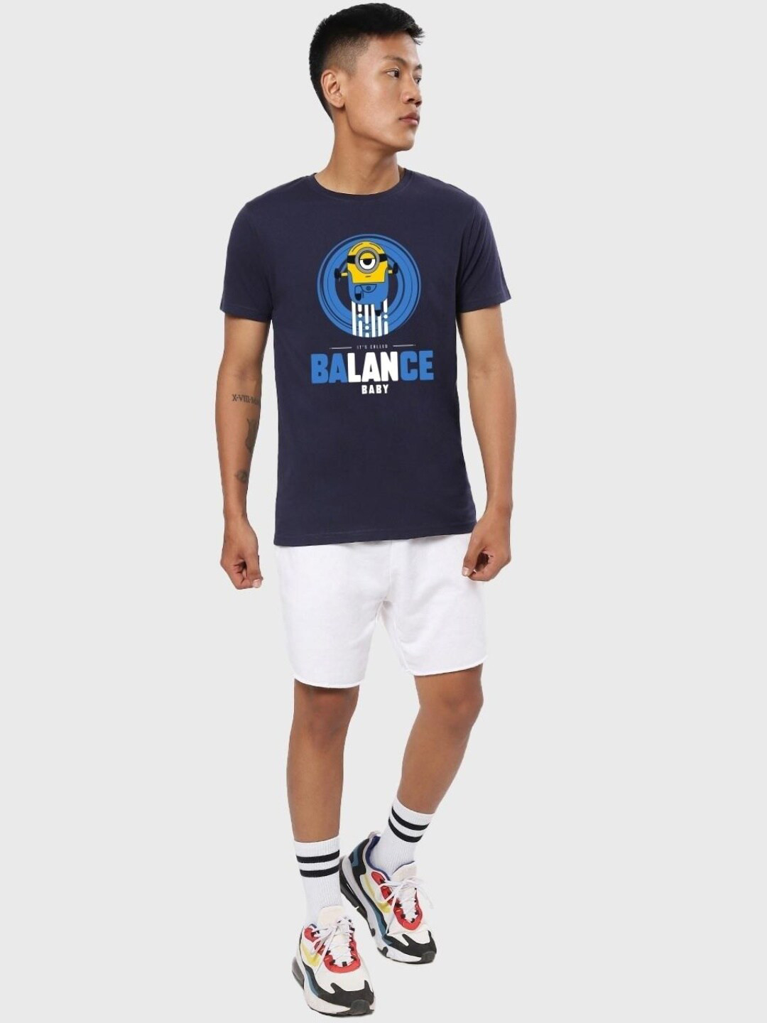 

Bewakoof Men Typography Printed Pure Cotton T-shirt, Blue