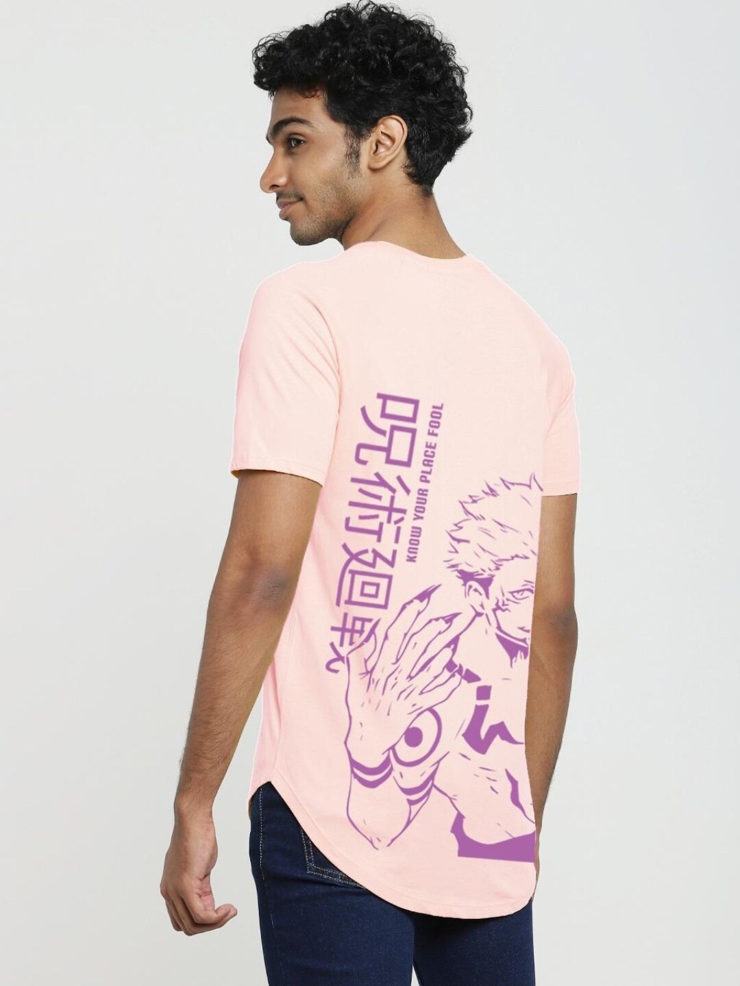 

Bewakoof Men Printed Pure Cotton T-shirt, Pink