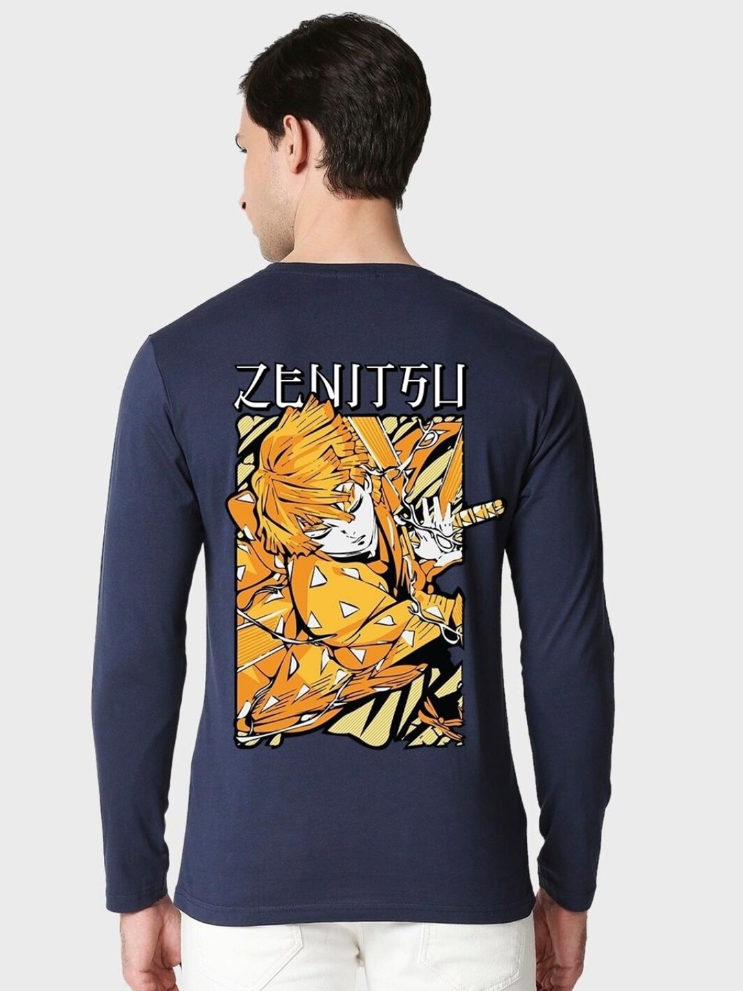 

Bewakoof Men Blue Printed Pure Cotton T-shirt