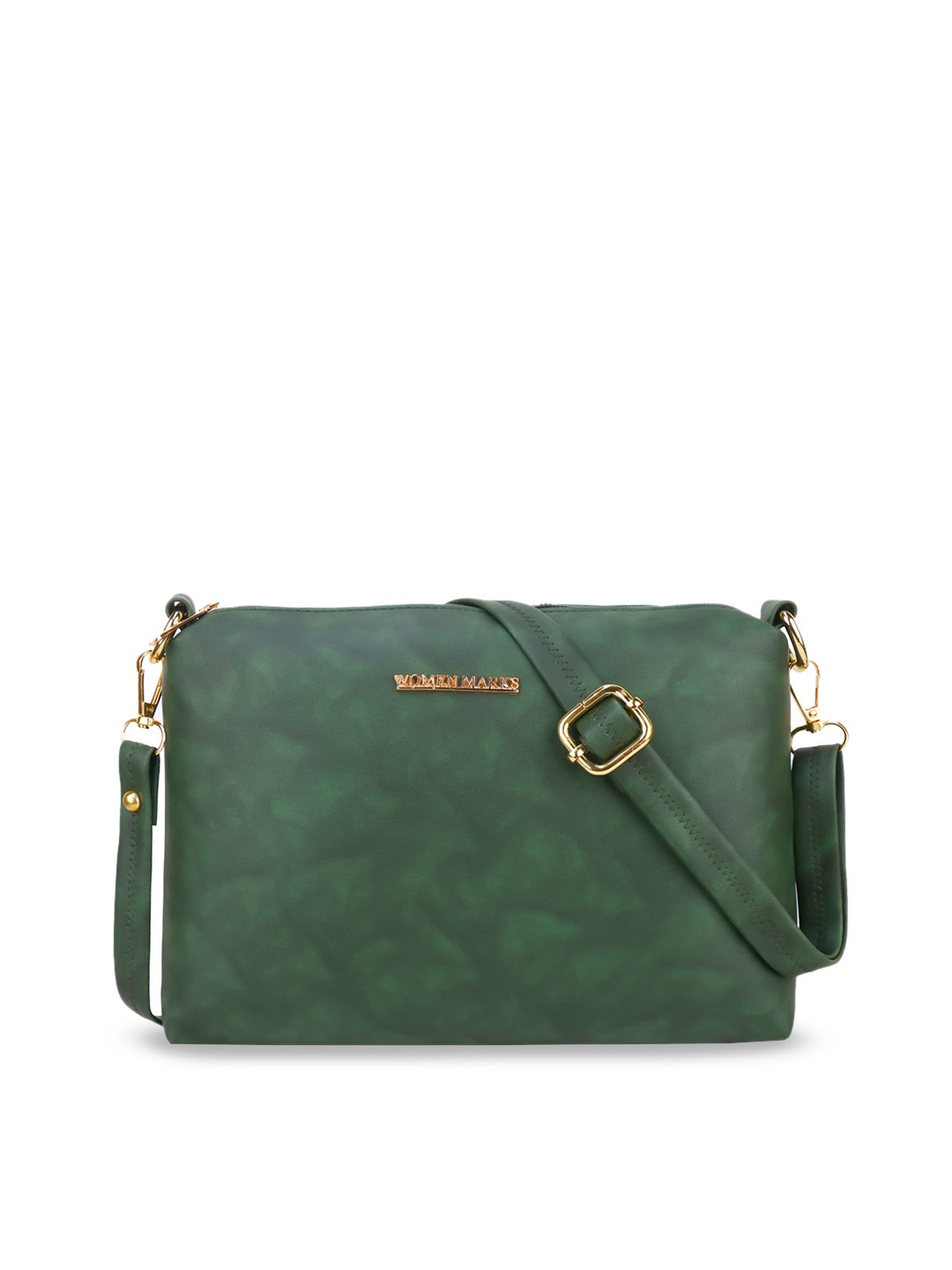 

WOMEN MARKS PU Structured Sling Bag, Sea green