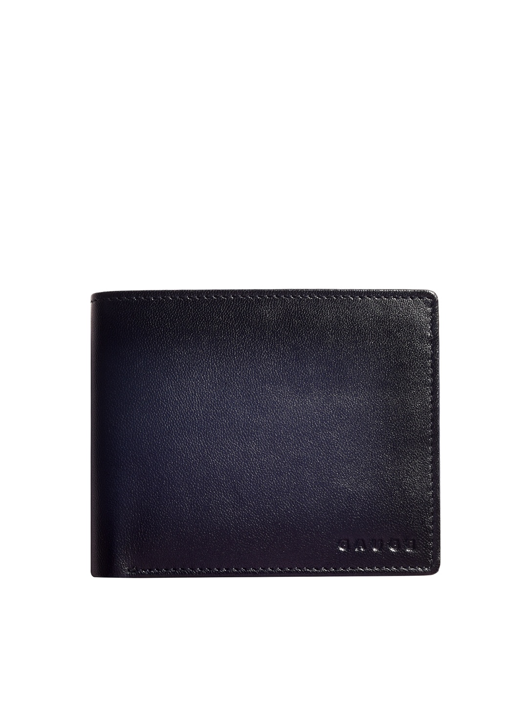 

Gauge Machine Men Textured Leather Two Fold Wallet, Blue