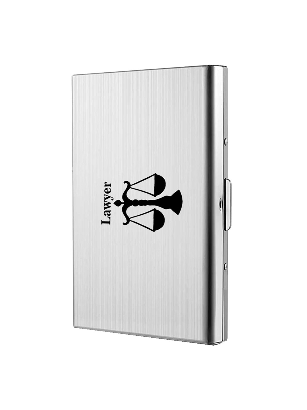 

StealODeal Unisex Printed RFID Card Holder, Silver