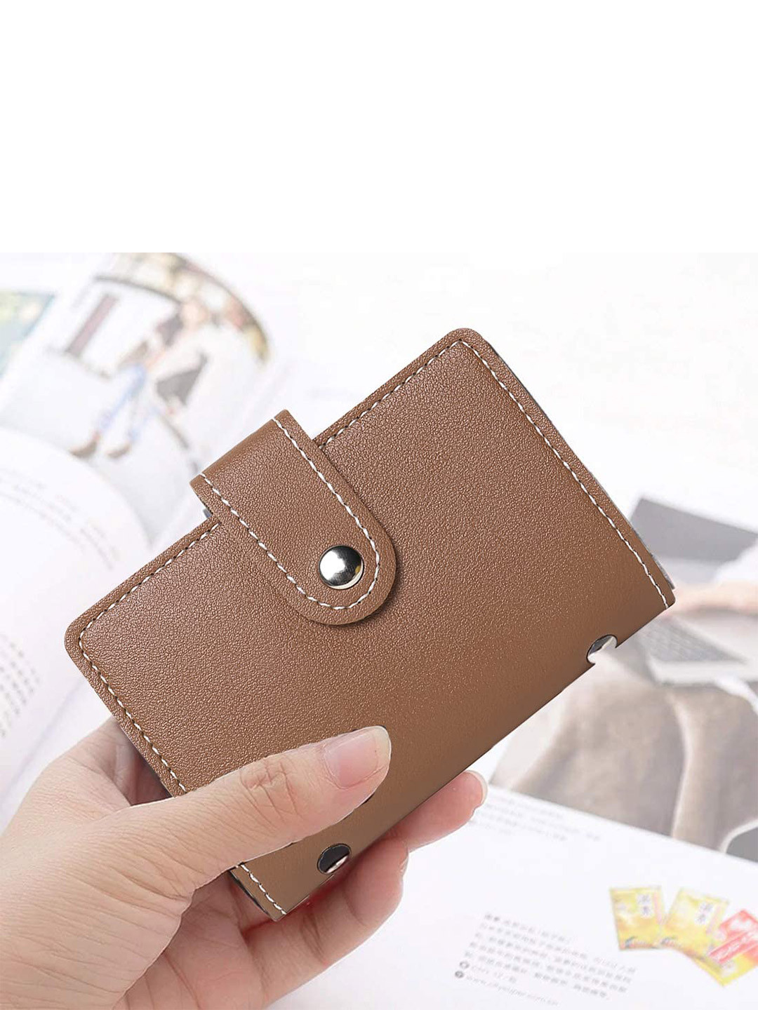

StealODeal Unisex Brown Card Holder