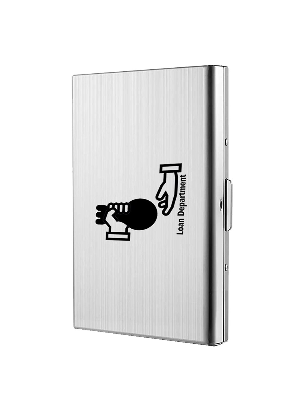 

StealODeal Unisex Printed Card Holder, Silver