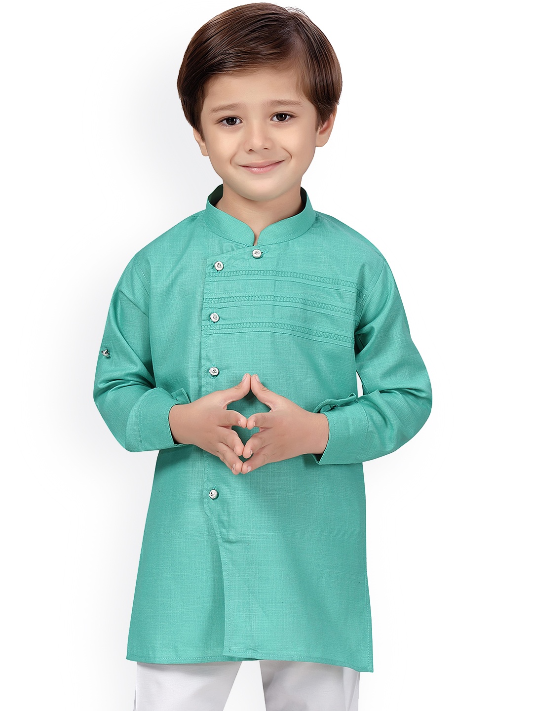 

KIDS FARM Boys Kurta with Pyjamas, Green