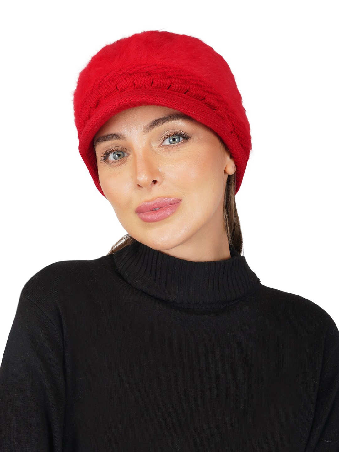 

iSWEVEN Women Visor Cap, Red