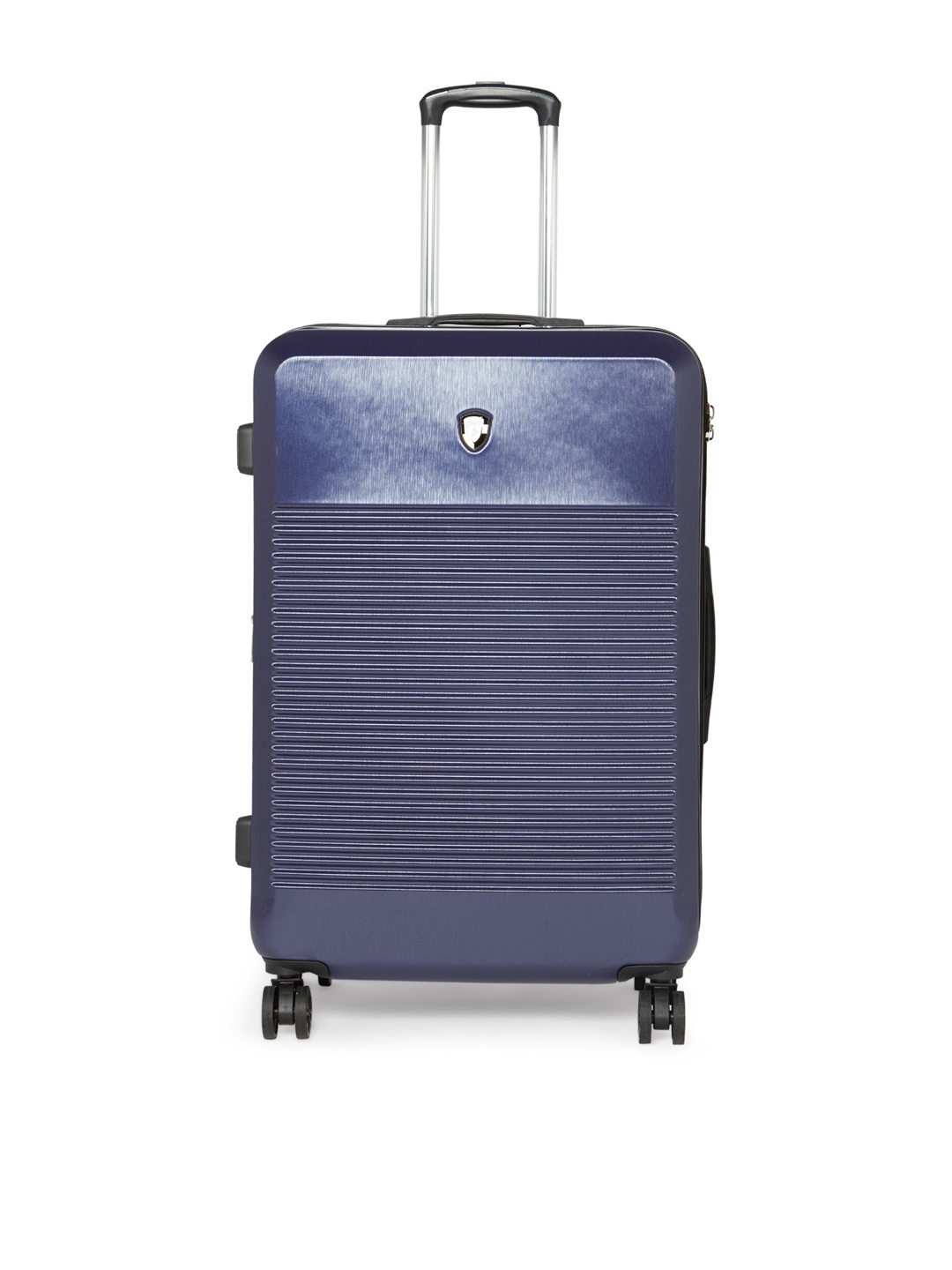 

Heys TERRA-LITE Textured Hard-Sided Large Trolley Suitcase, Navy blue