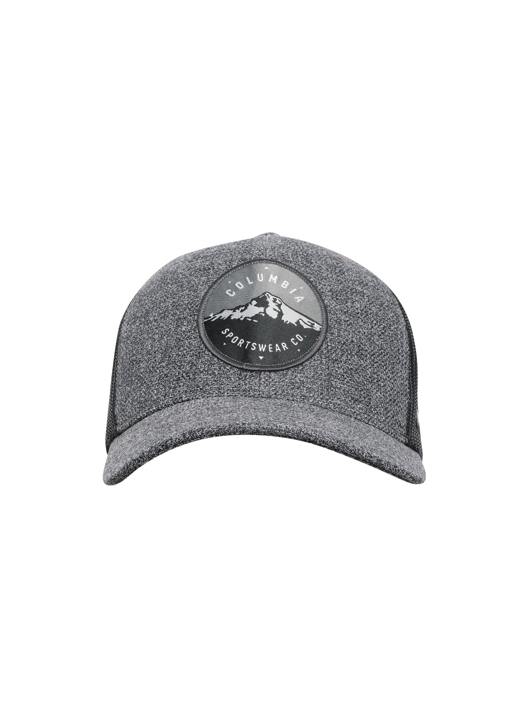 

Columbia Unisex Grey & Black Colourblocked Mesh Snapback Cap