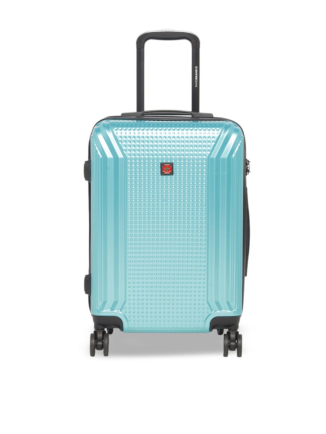 

SWISS BRAND Vernier Range Textured Hard-Sided Cabin Trolley Bag, Green