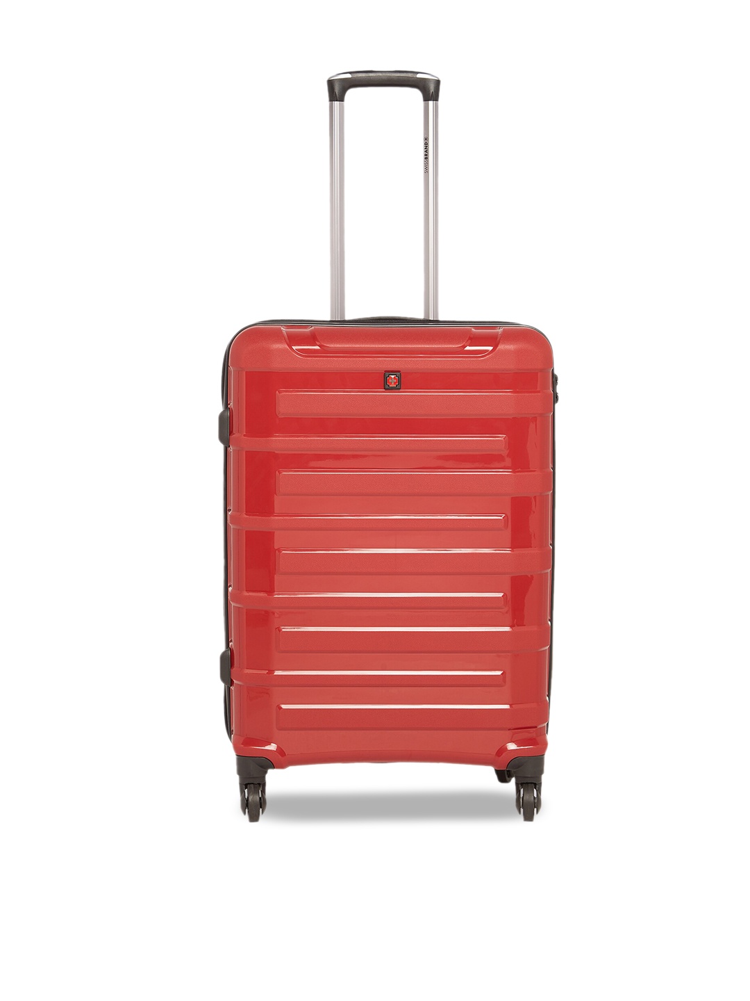 

SWISS BRAND SION Range Textured Hard-Sided Trolley Bag, Maroon
