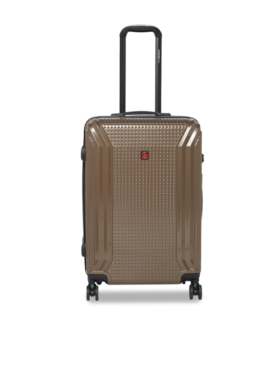 

SWISS BRAND Vernier Hard-Sided Medium Trolley Bag, Coffee brown