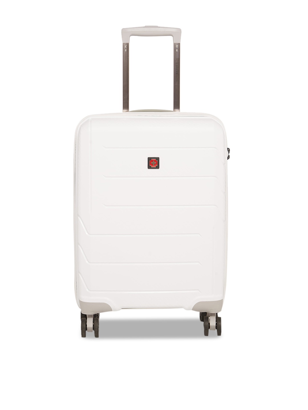 

SWISS BRAND Matterhorn Range Textured Hard-Sided Cabin Trolley Bag, White