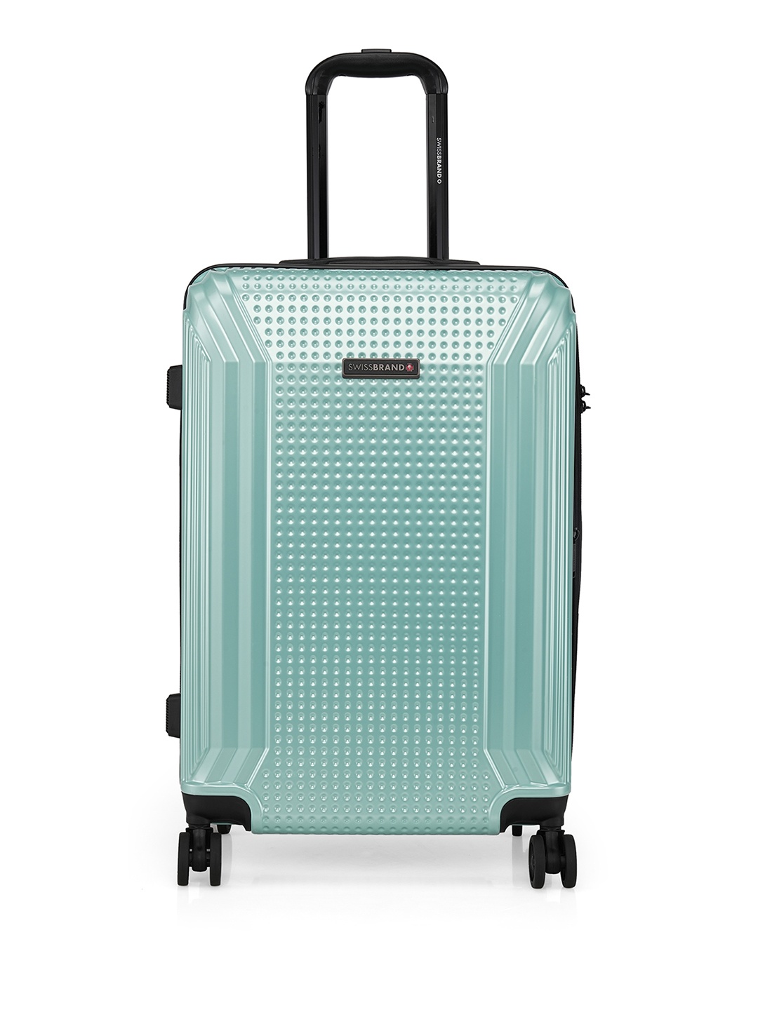 SWISSBRAND Vernier Range Textured Hard-Sided Medium Trolley Bag, Green