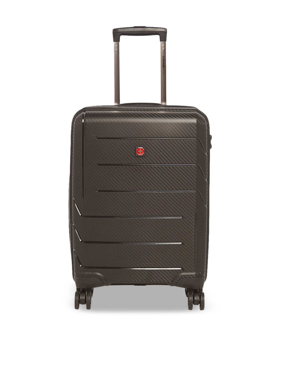 

SWISS BRAND MATTERHORN Hard Cabin Luggage Trolley Bag, Black