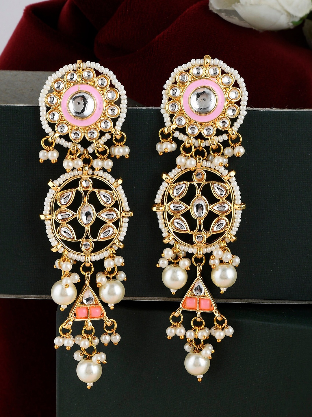 

DASTOOR Pink Classic Drop Earrings