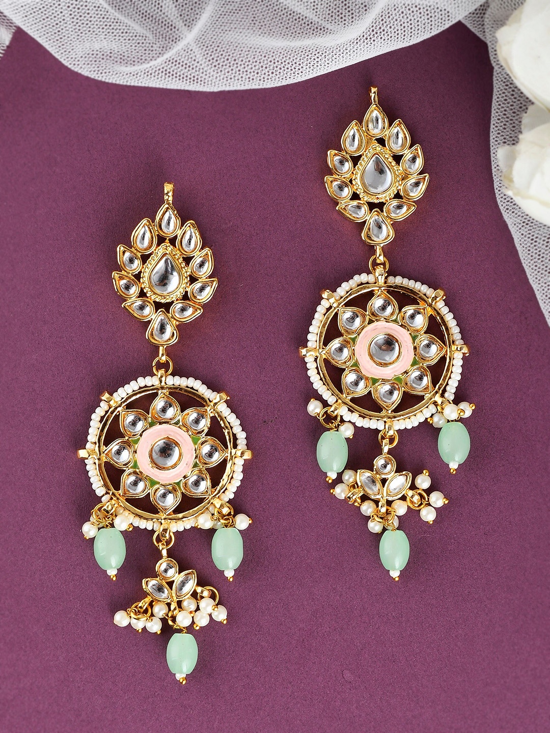 

DASTOOR Gold-Plated Drop Earrings