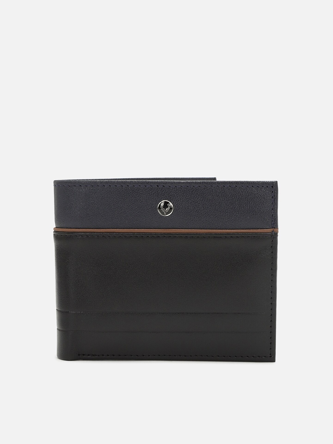 

Allen Solly Men Leather Two Fold Wallet, Black