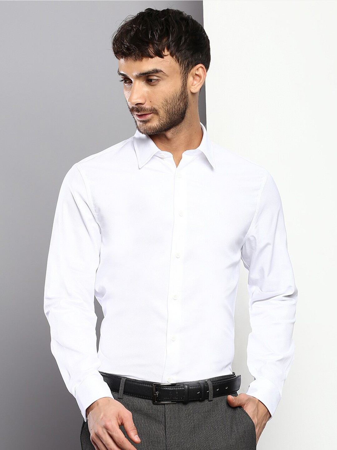 

Calvin Klein Jeans Men Cotton Casual Shirt, White
