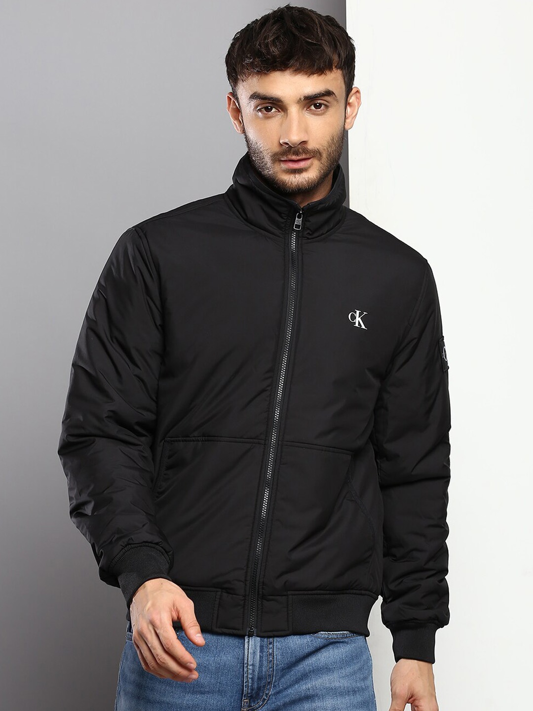 

Calvin Klein Jeans Men Cotton Padded Jacket, Black