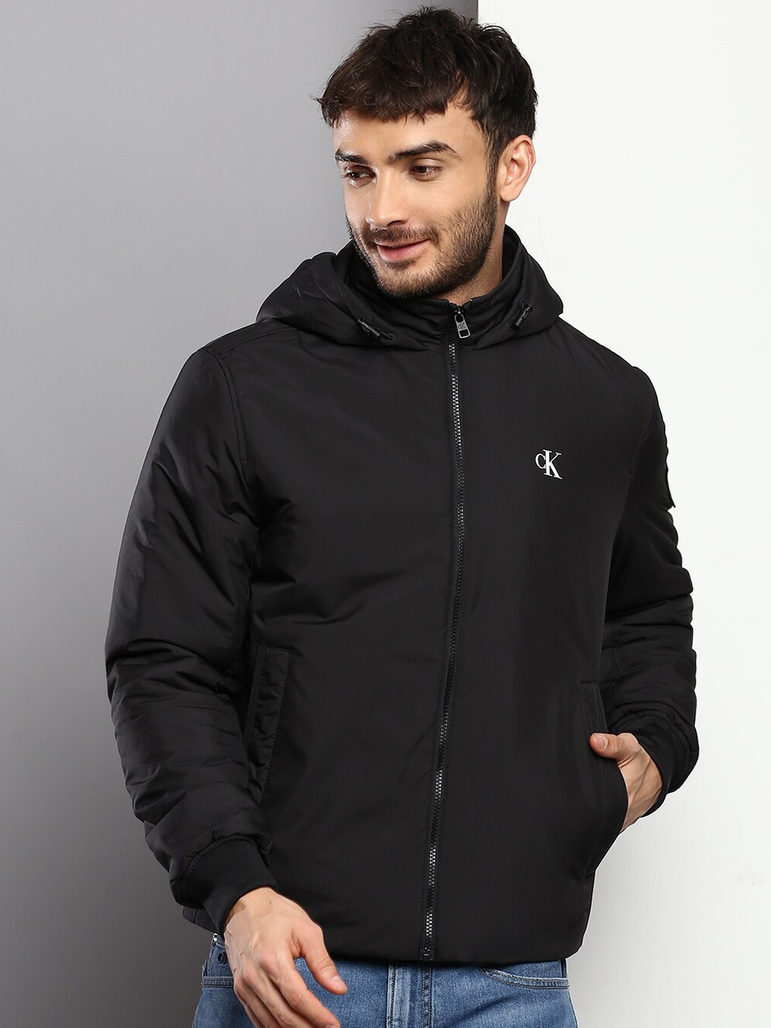 

Calvin Klein Jeans Men Solid Padded Jacket, Black