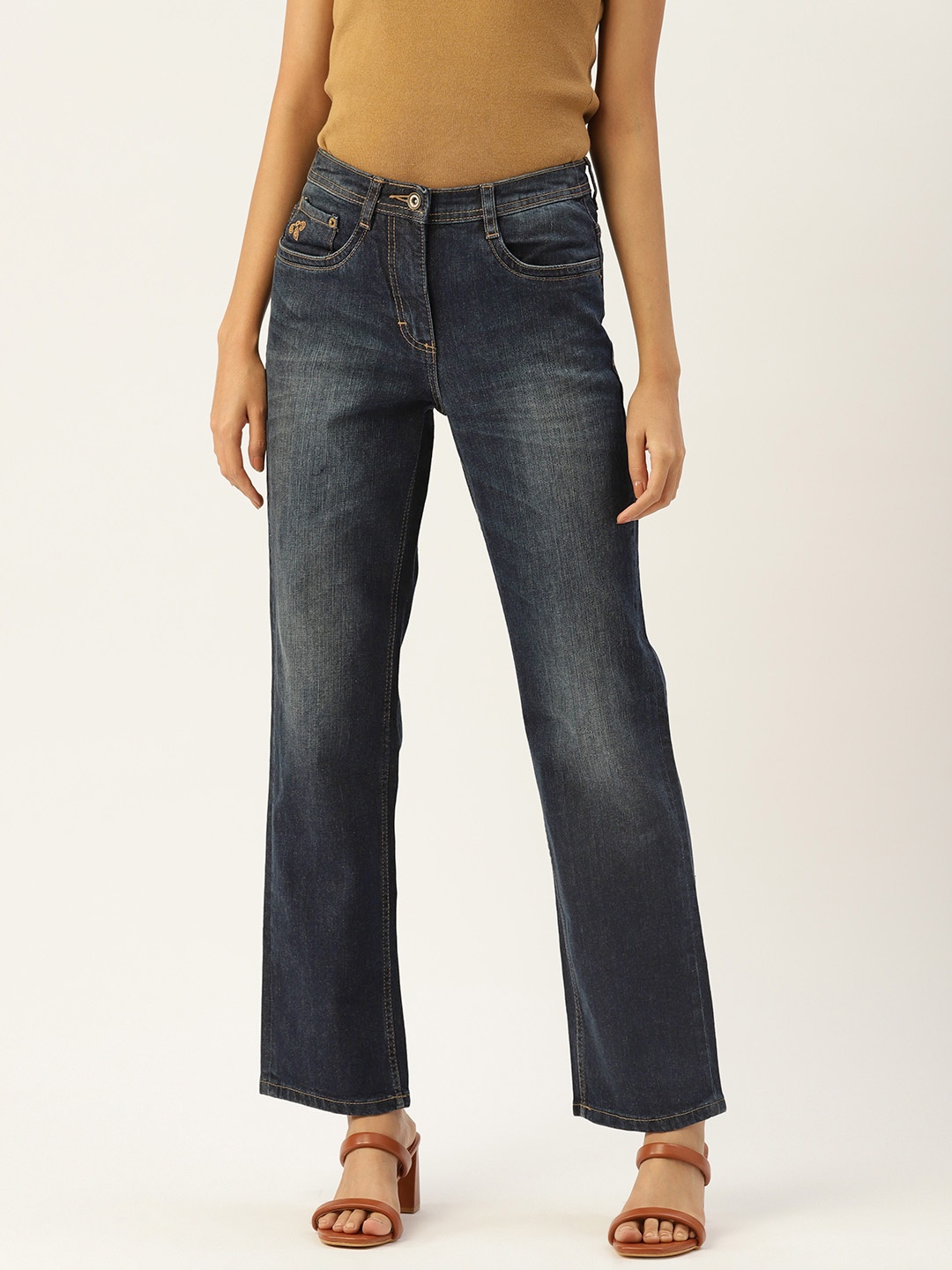 

Malachi Women Original Straight Fit Light Fade Jeans, Navy blue