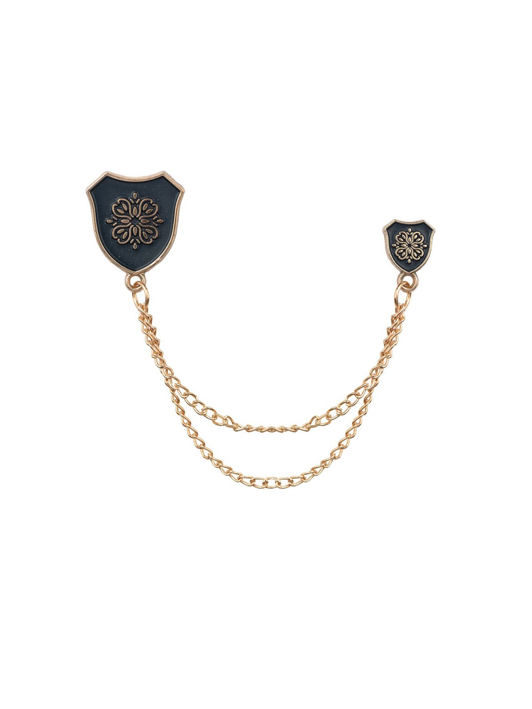 

The Tie Hub Men Brass Lapel Pin, Blue
