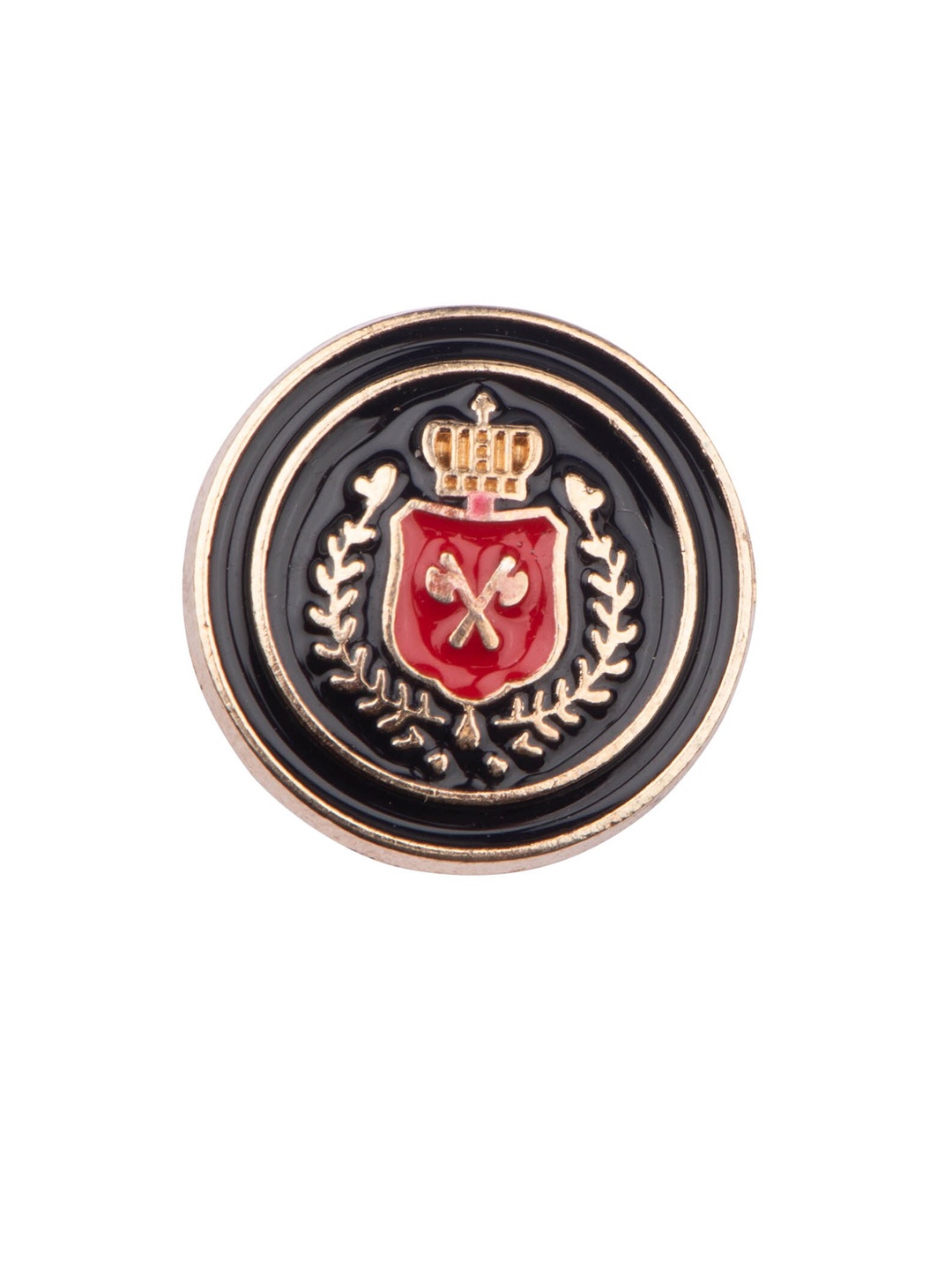 

The Tie Hub Men Military Badge Brooch, Black