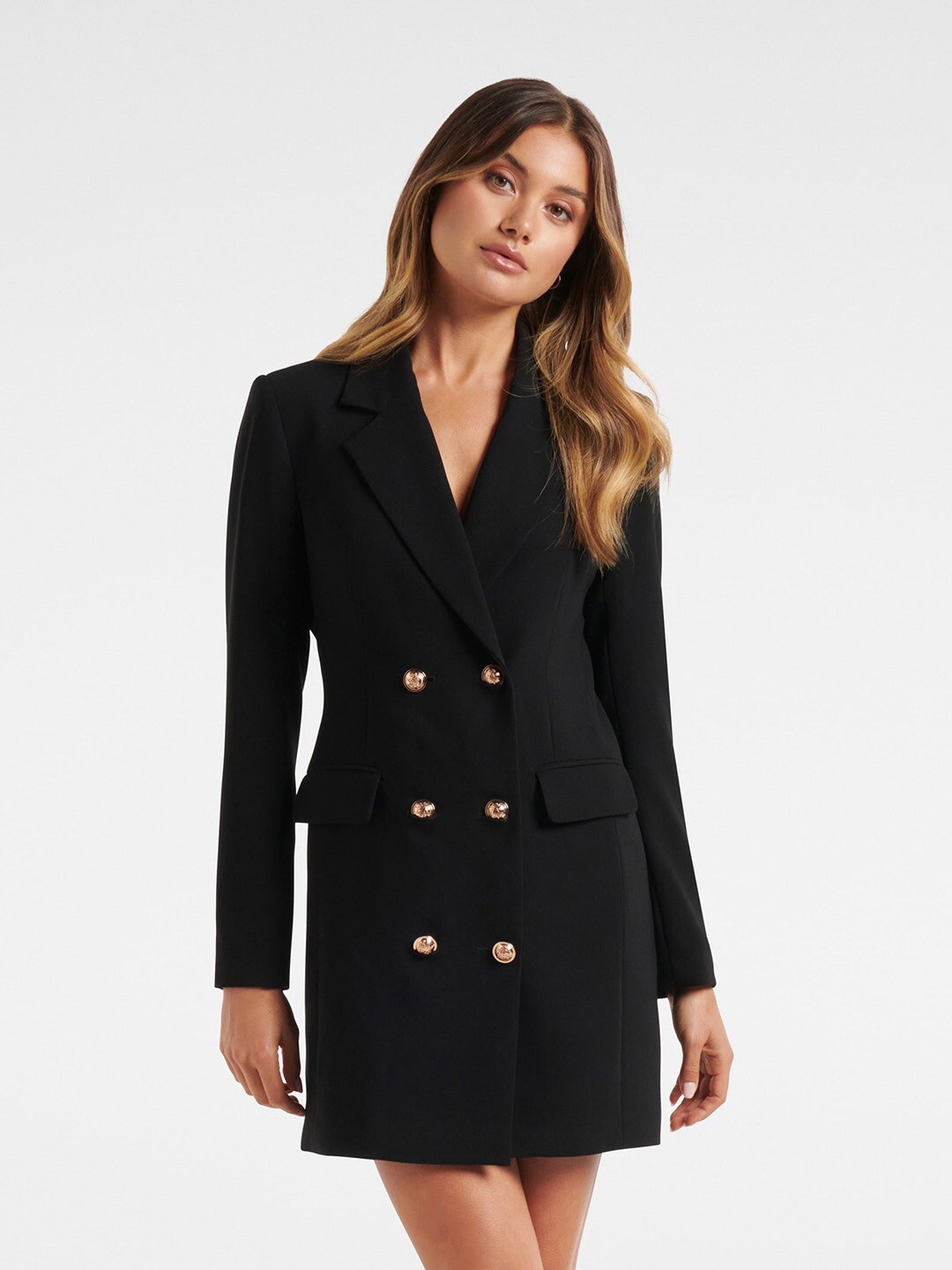 

Forever New Tuxedo Mini Dress, Black