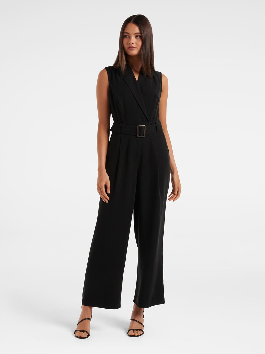 

Forever New Basic V-Neck Jumpsuit, Black