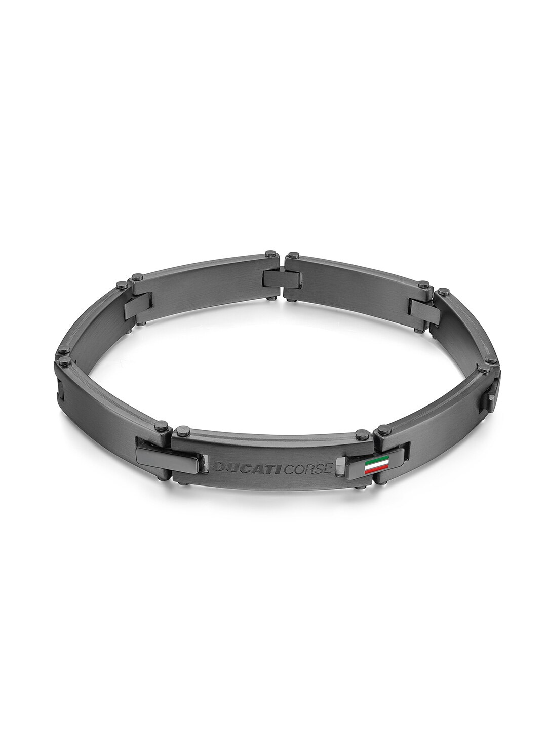 DUCATI CORSE Men Link Bracelet, Grey