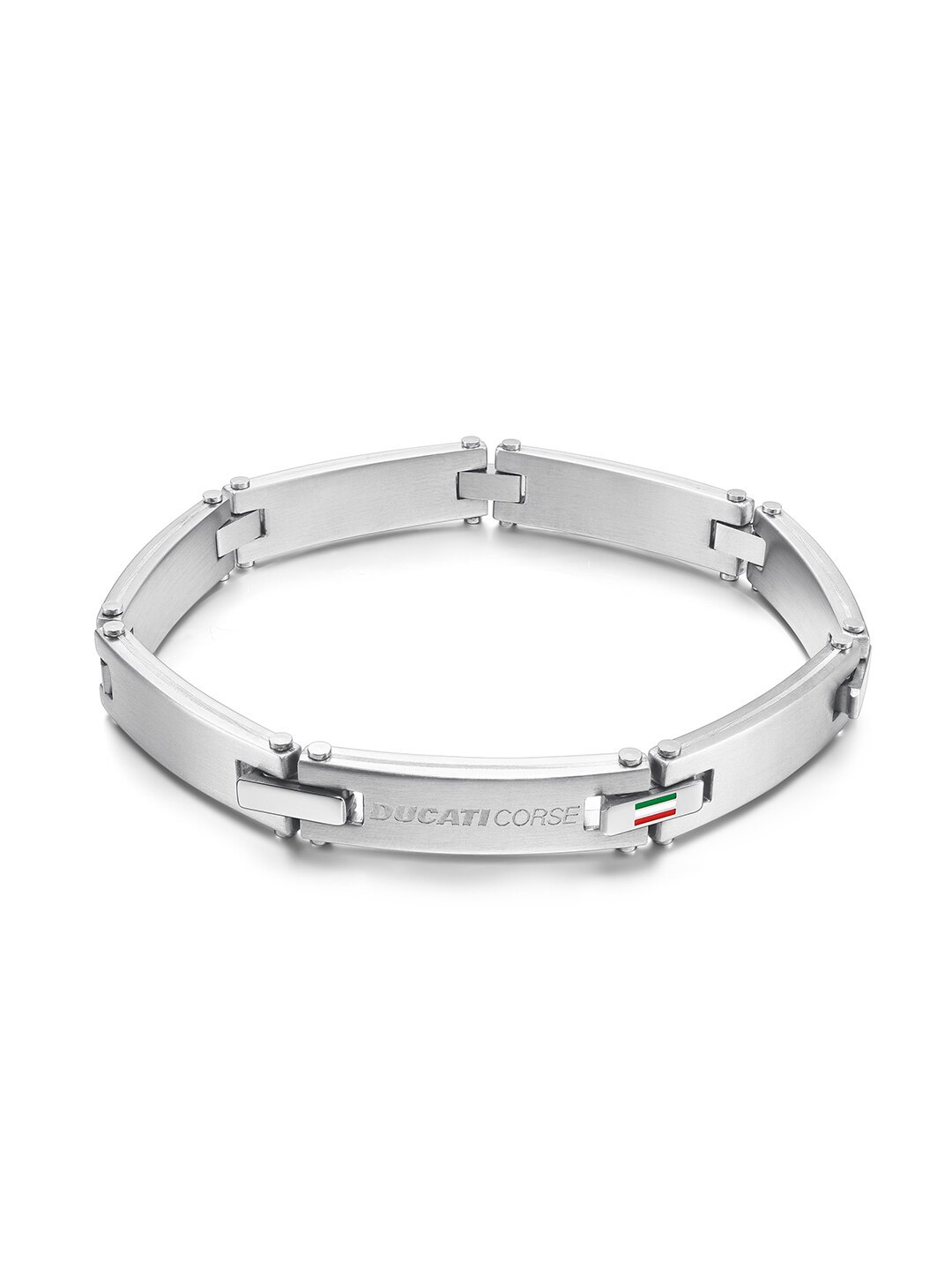 

DUCATI CORSE Men Silver-Plated Link Bracelet