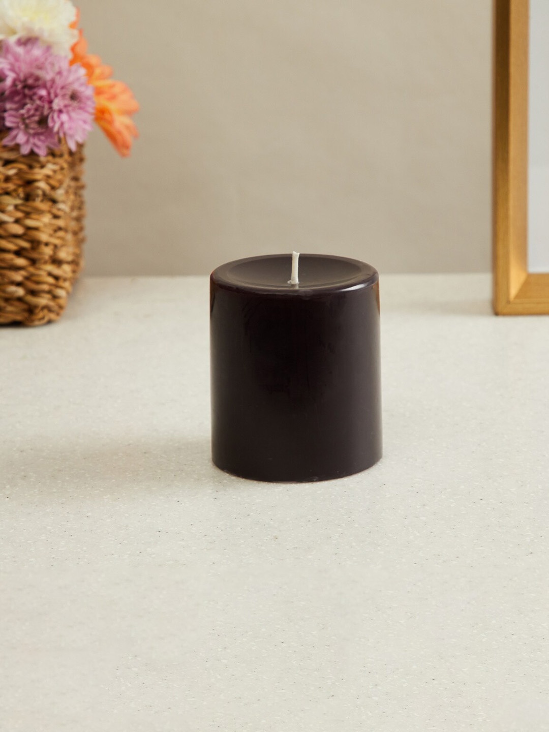 

Home Centre Color Connect Black Musk Scented Pillar Candle