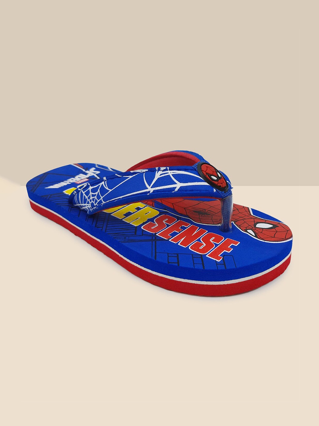 

Kids Ville Boys Spiderman Printed Thong Flip Flops, Blue